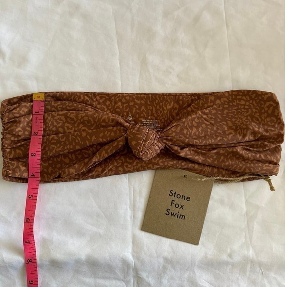 Stone Fox SWIM LELE TOP & RIVER BOTTOM TWO PIECES SET in WILD CAT MEDIUM NWT - Picture 6 of 16